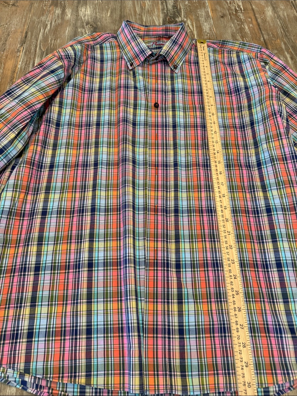 Alan Flusser Multicolor Plaid Button-Down Shirt - Pink, Blue, Yellow, Green